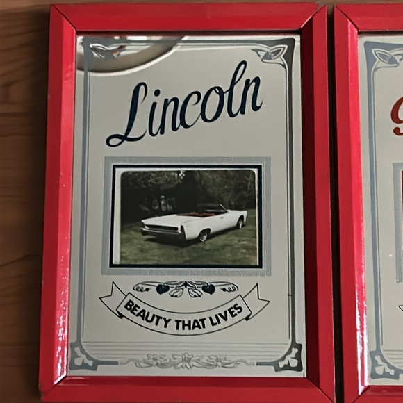 Vintage Mirrored Lincoln & Packard Motor Company Framed Car Ads - Picture 7 of 12